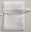 Pack of 10, Large Sheer White Gift Bag